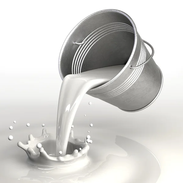 Milk bucket — Stock Photo, Image