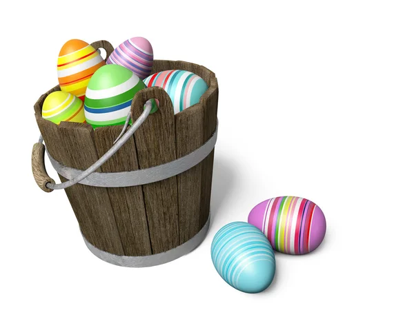 Bemalte Eier zu Ostern — Stockfoto