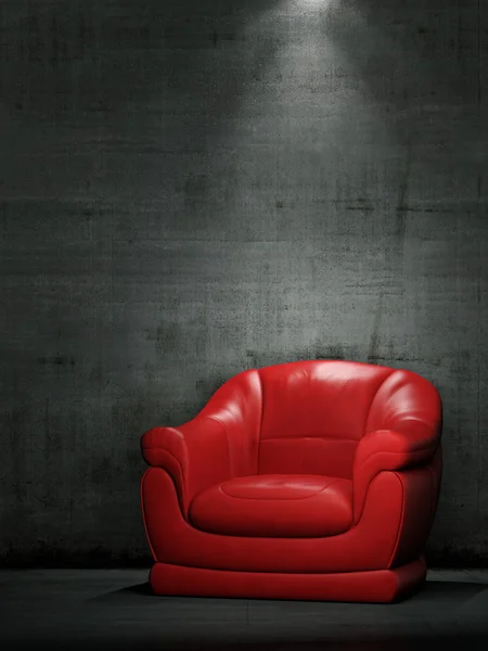 The red armchair — Stock Photo, Image