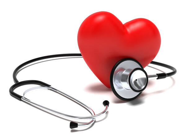Stethoscope and heart