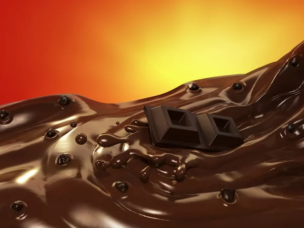 Chocolate wave — Stock Photo, Image