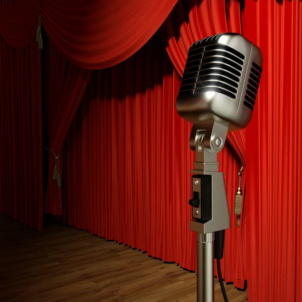 Red stage theater — Stock Photo, Image