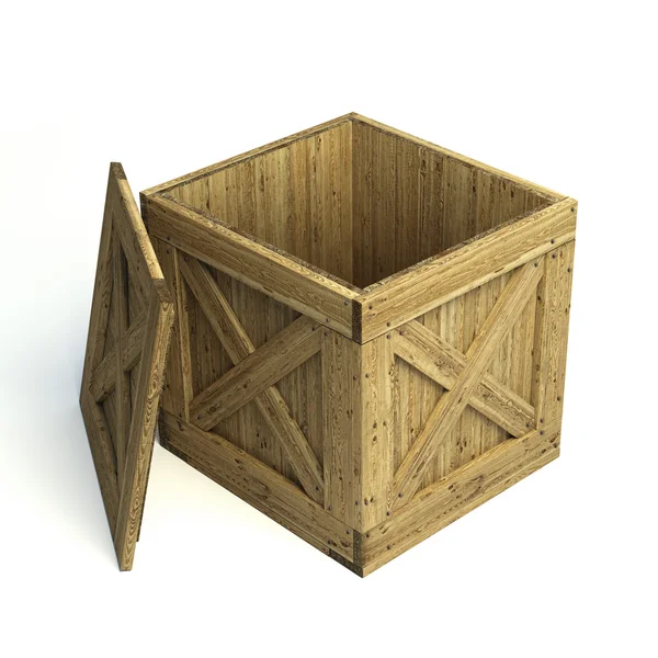 Trä låda — Stockfoto