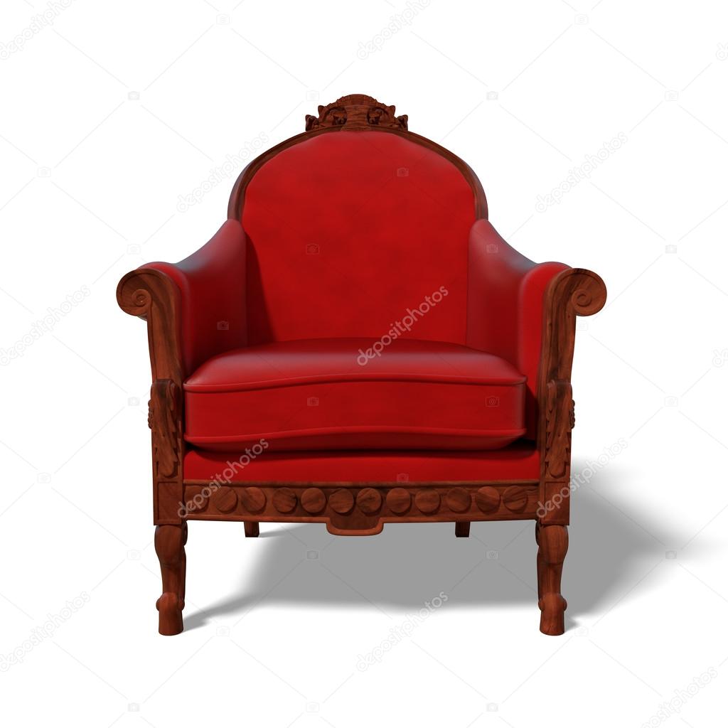 Red armchair