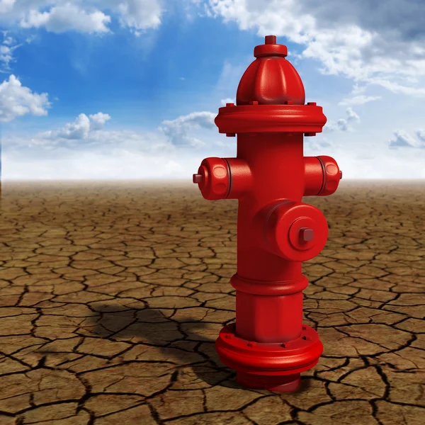 Hydrant in the desert — Stock Photo, Image