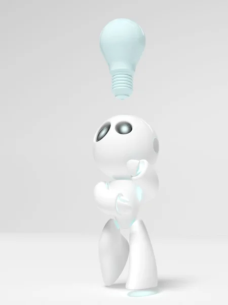 Petit robot blanc — Photo