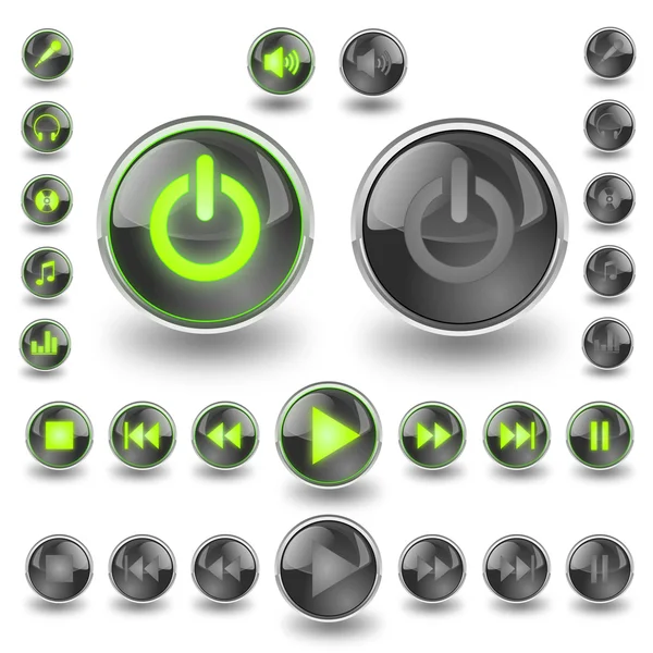 Music buttons — Stock Photo, Image