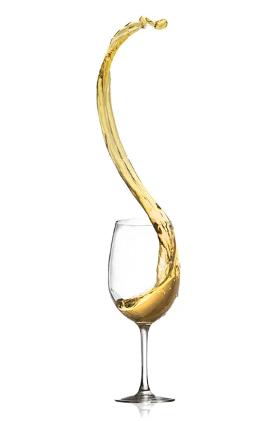 White wine splash — Stock Photo, Image