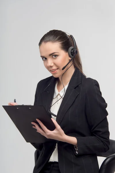 Manager in call center — Stock Photo, Image