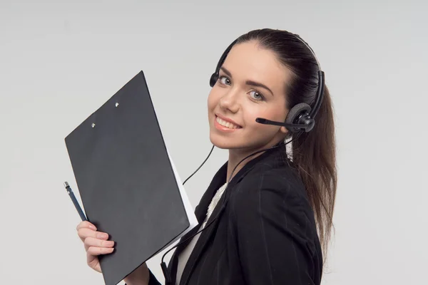 Manager im Call Center — Stockfoto