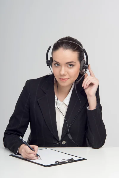 Manager im Call Center — Stockfoto