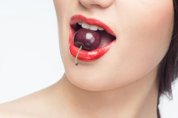 Woman with fruits — Stock Photo, Image