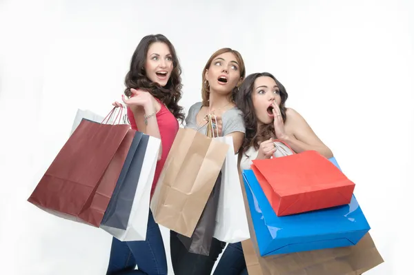 Girl and shopping — Stock Photo, Image