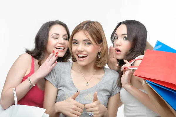 Girl and shopping — Stock Photo, Image