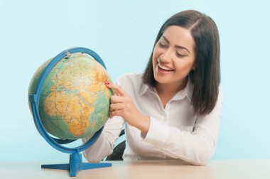 iş kadını ile dünya