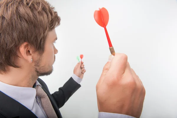 Mensch und Spiel — Stockfoto