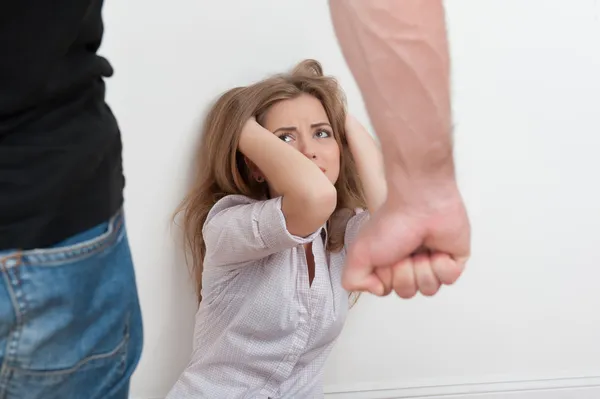 Violence de l'homme contre la femme — Photo
