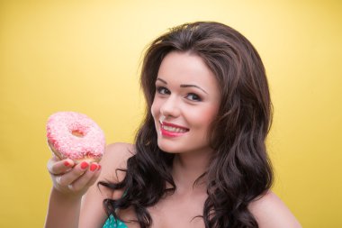 sweets ile seksi kadın