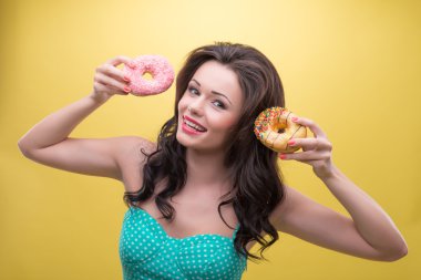 sweets ile seksi kadın