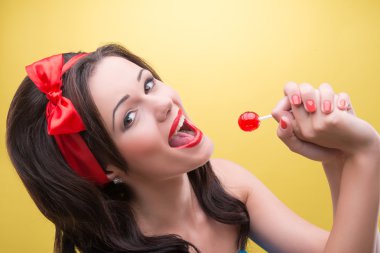 sweets ile seksi kadın