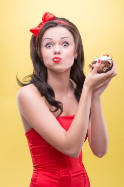sweets ile seksi kadın