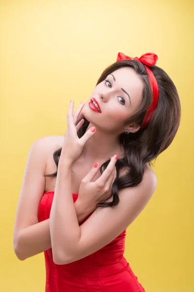 Candywoman dancing — Stock Photo, Image