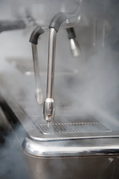 Barista and coffee machine — Stock Photo, Image