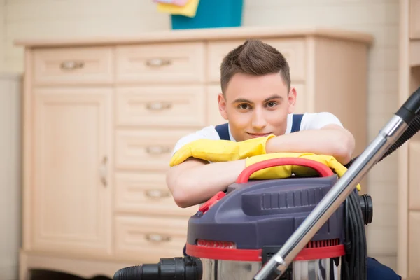 Janitor depriving you from dirt — Stock Photo, Image