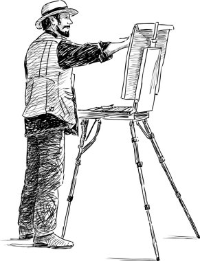 Sanatçı iş başında