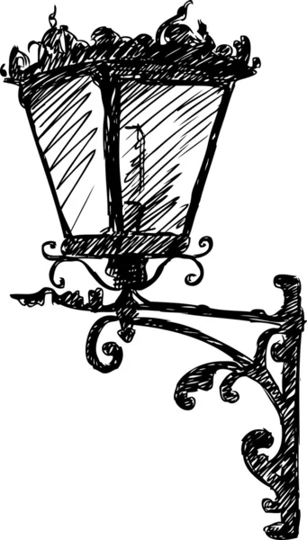 Antica lanterna — Vettoriale Stock