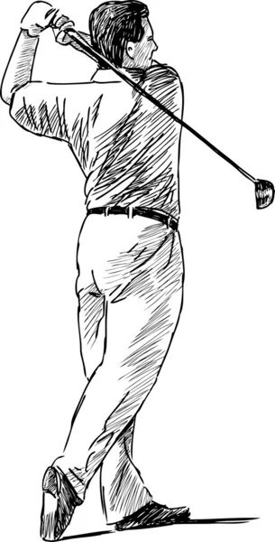 Golfer — Stockvector