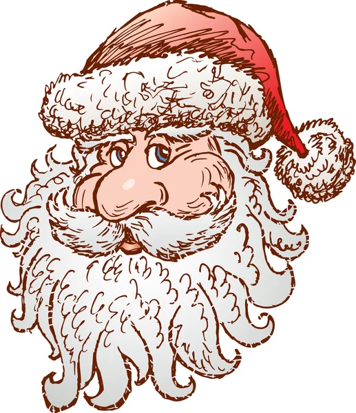 Head of Santa Claus — Stock Vector