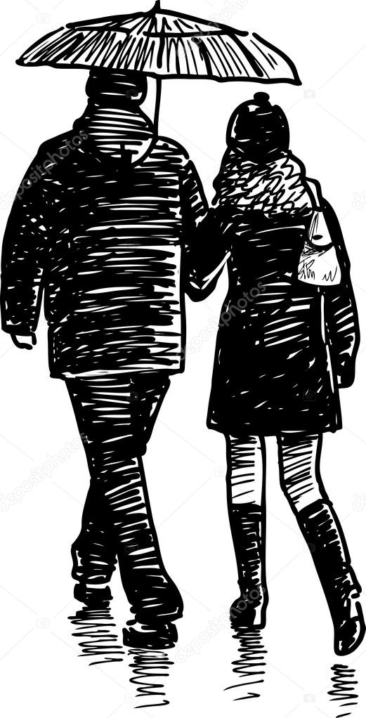 Young Pair In The Rain Stock Vector Image By C Chronicler101 47 Young Pair In The Rain Stock Vector Image By C Chronicler101 47