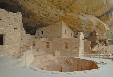 Anasazi Cliff Dwellings at Mesa Verde National Park, Colorado clipart