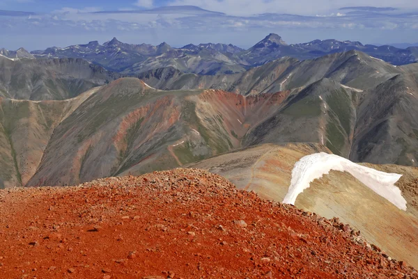 Redcloud tepe ve gün batımı — Stok fotoğraf