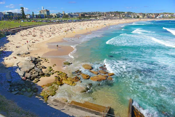 Plaży Bondi w sydney, australia — Zdjęcie stockowe