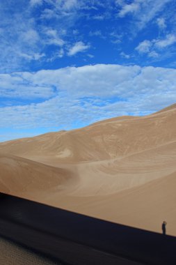 Lone Climber in Great Sand Dunes National Park clipart