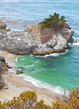 Big sur kıyı şeridi, Kaliforniya, ABD