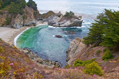 Big sur kıyı şeridi, Kaliforniya, ABD