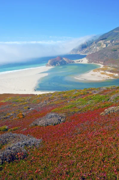 Big sur pobřeží, Kalifornie, usa — Stock fotografie