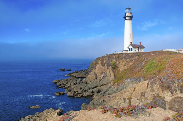 Lighthouse on the Big Sur Coast, California, USA