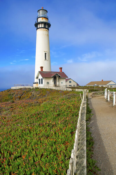 Lighthouse on the Big Sur Coast, California, USA
