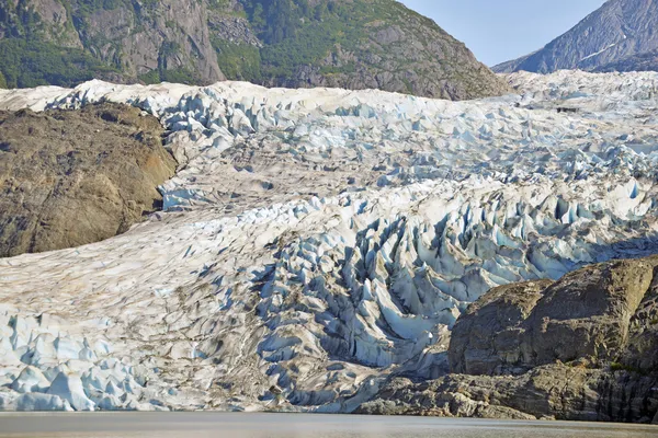 Glaciar Mendenhall, Bosque Nacional Tongass, Alaska Imágenes de stock libres de derechos