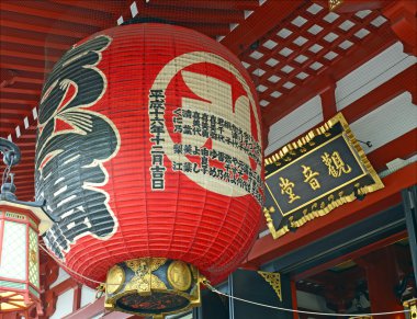 chochin detay, sensoji Tapınağı asakusa, tokyo, Japonya