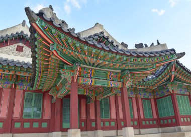 Traditional Architecture in Changyeonggung Palace in Seoul, South Korea clipart