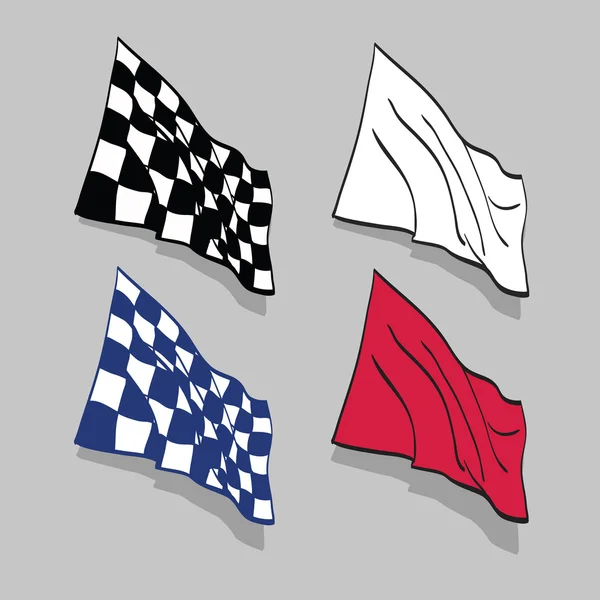 Bandera Vector Ilustración — Archivo Imágenes Vectoriales