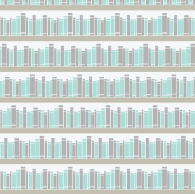 bir kitaplık kitapları ile Seamless Modeli.