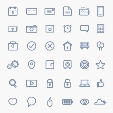 web simgeler vektör kümesi