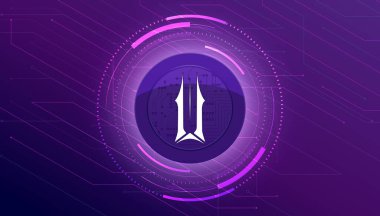 Illuvium ILV pankartı. ILV para kripto para kavramı pankart arkaplanı.