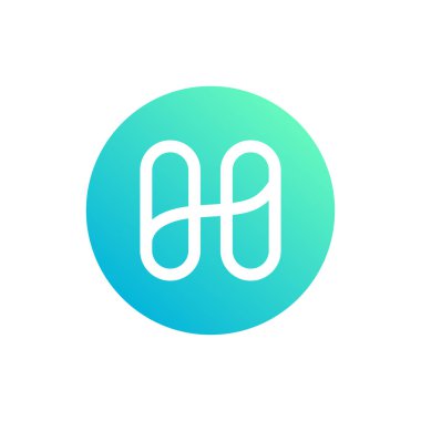 Beyaz arkaplanda harmoni (One) para simgesi izole edildi.